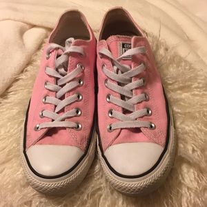 Pink converse worn once mm sz6 wmn sz8